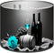 RAINFALLARING Drum Lampshades 1 Pack Wine Teal Rose Gray Cask Black White Modern