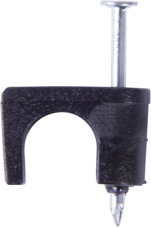 Gardner Bender PSB-100B Low-Voltage Cable Staple, CAT6, RG-59, RG-6, 1/4", Black