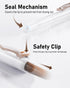 Four Candies 14Pack Pastel Gel Ink Pen Set, 0.5mm Fine Point Retractable Pens, 12 Black Ink Pens, 2 Highlighters (Brown)