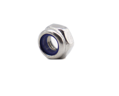 binifiMux 35Pcs M5 0.8mm 5mm 3D x Stainless Steel Self-Lock Nylon Inserted Locking Nuts for Wheels, Printer, Bike