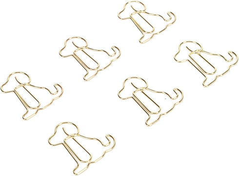 Dog Paper Clips - 100pcs Puppy Design Bookmarks, Cute Paper Clips with Storage Box for Office School Organizing Supplies
