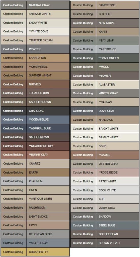 Color Fast Caulk Matched to Custom Building Products (Rolling Fog Unsanded) by COLORFAST INDUSTRIES
