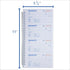 IWIZPRINT 3-Part 5-1/2" 11" 100 Sets 4 Copies(5-Pack) Money and Rent Receipt Book Carbonless x Spiral Bound per Book