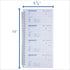 IWIZPRINT 2-Part 5-1/2" 11" 200 Sets 4 Copies(1-Pack) Money and Rent Receipt Book Carbonless x Spiral Bound per Book