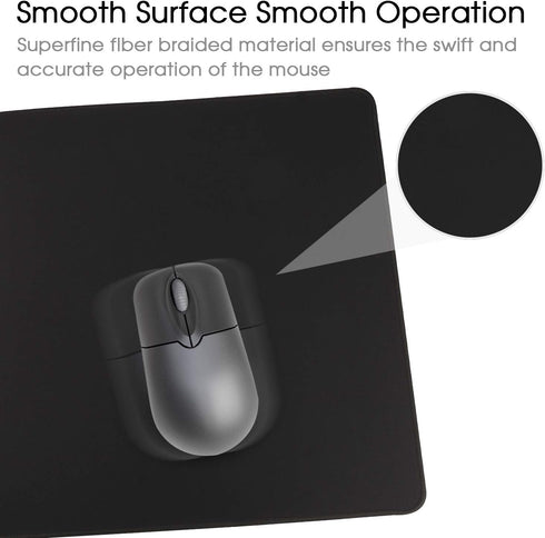 Gaming Mouse Mat, XXL Mouse Pad 35.4x15.7x0.12 Inch, Non-Slip Rubber Base for Stable Grip