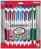 Pentel GlideWrite Ballpoint Pen with TechniFLO Ink, 1.0mm Medium Line, Assorted 14-Pk (BX910BP14M)