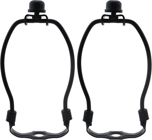 CChiai 2PCS 5 Inch Black Metal Lampshade Harp Set Detachable Floor Lamp/Lampshade Stand