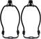 CChiai 2PCS 5 Inch Black Metal Lampshade Harp Set Detachable Floor Lamp/Lampshade Stand