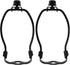 CChiai 2PCS 5 Inch Black Metal Lampshade Harp Set Detachable Floor Lamp/Lampshade Stand