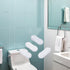 Cauaoa 8Pcs Set, Transparent Toilet Seat Bumper Silicone Strong Adhesive Toilet Seats Lid Bumpers, Toilet Seat Buffers