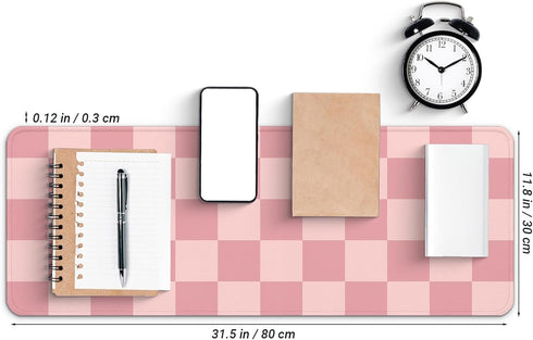FTSYAD 31.5 11.8 inches Gaming Mouse Pad with Non-Slip Base, Cute Mouse Mat with Stitched Edges for Keyboard and Mouse