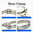 10-Pack 304 Stainless Steel Hose Clamps with Adjustable Thumb Screw, Ideal for Plumbing and Automotive Use