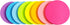Round Sticky Notes 8 Color Bright Colorful Sticky Pad 75 Sheets/Pad Self-Sticky Note Pads