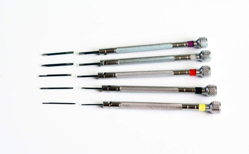 Screwdriver Set - 5 PCS Screwdrivers with 5 Extra Replace Blades for Watch Repair,Jewelry Work,Electronics Repair
