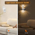 2pcs Dimmable Night Lights Plug Into Wall with Planet, LED Night Light Dusk to Dawn Sensor with Warm Lighting Auto