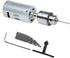 AUTOTOOLHOME Mini DC 12V Electric Hand Drill Motor & Twist Drills Set 1/88-1/6 inch JT0 Chuck Jewelry Craft Kit