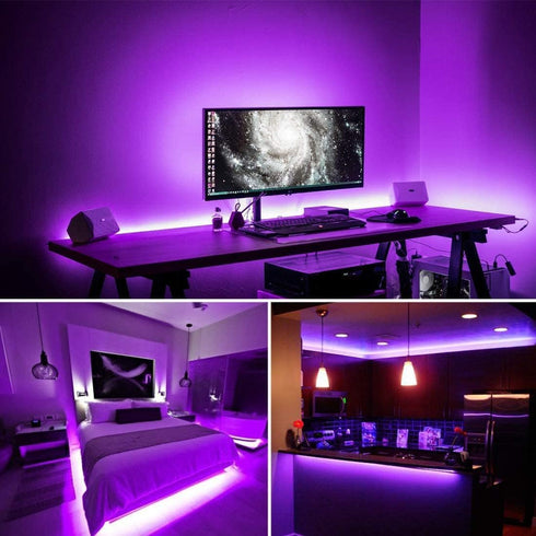 40 720 12V Foot Led Black Light Strip Kit, Units Led, Flexible Blacklight Fixtures, Non-Waterproof