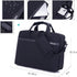 BARDOLPH Portable Nylon File Folder, 11.6in x 8.2in, Black, Lightweight, Large Capacity, 3-Digit Combination Lock