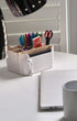 REPUS Industries Multi-Purpose Organizer & Storage Box, Remote Control Holder, MakeUp holder, Modern Desk Side
