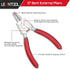 External Circlip Pliers with Bent Jaw 5-Inch Snap Ring Pliers Lock Ring Pliers Retaining Ring Pliers for Ring Remover Retaining and Remove Hoses Precision Hand Tool Pliers by LEONTOOL