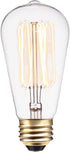 Globe Electric 01321 60W Vintage Edison S60 Squirrel Cage Light Bulb, Warm