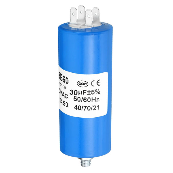 PATIKIL CBB60 30uf Running Capacitor, 1Pcs AC 250V 4Pins for Washing Machine, Cleaning Machine Motor