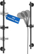 All Metal Shower Slide Bar with Adjustable Handheld Shower Head Holder, 25