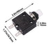smseace 3Amp Electric Button Breaker 125/250VAC,Thermal Overload Protector L1 Series with Manual Reset, Waterproof Button Cap L1-3A