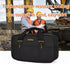 14 Inch Wide Mouth Tool Bag, Waterproof Organizer Tote Bag for Electricians, Double Fabric Storage (Black)