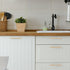 LABRIMP Brass Minimalist Cabinet Pulls Centers Solid Drawer Handles for Wardrobes Kitchen Cabinets and Bedside Tables