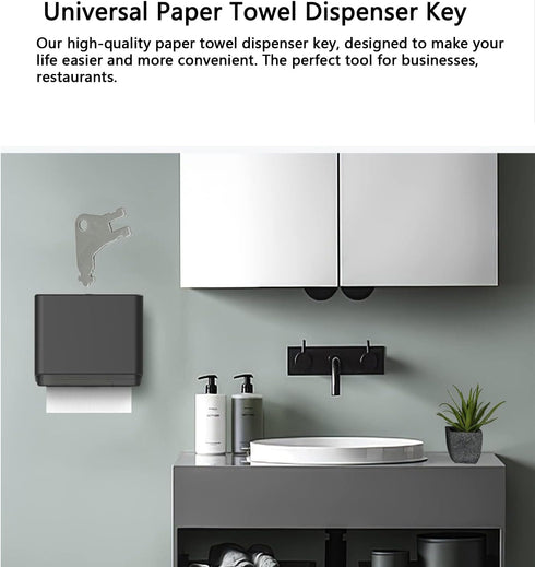 5Pcs 2 Pack Universal Dispenser Key Paper Towel Dispenser Key Compatible with Georgia Pacific Toilet Paper Dispensers