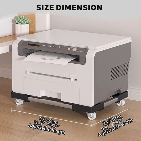 GCXNSKDQN cart1-Tier Under Desk Printer Mini Printer CartRolling Printer cart with Locking Casters for Under Desk