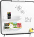 WYLUNBI 2 15.7'' 2.7'' 2.7'', 12 lbs Pcs Magnetic Metal Book Shelves, x x Special for Whiteboard, Classroom and Fridge
