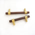 2.5" 96 128 mm (2.5" Brass Wood Kitchen Cabinet Pull Handle Drawer Knob Pulls Handles Dresser Pull Knobs Cupboard