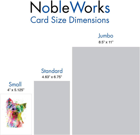 The Best Card Company Assorted Blank Greeting Card Box Set - Includes 20 Cards + Envelopes - 10 Unique Designs -
