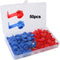 FULARR 50 Pieces Quick Splice Wire Connectors Set, Solderless Electrical Wire Crimp Branch Connector (25 Red + 25 Blue)