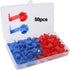 FULARR 50 Pieces Quick Splice Wire Connectors Set, Solderless Electrical Wire Crimp Branch Connector (25 Red + 25 Blue)