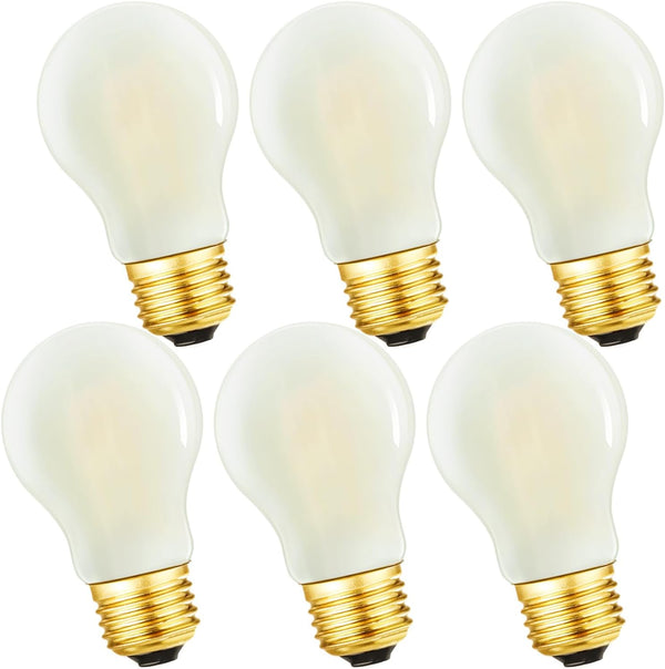 DONDDA Frosted E26 LED Bulb 6W Equal A15 Dimmable Bulb 60 Watt E26