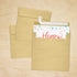 LUXPaper Square Invitation Envelopes - Peel & Press - 5 1/2" x 5 1/2" - Blonde Metallic - 50 Qty