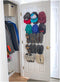 Evelots Over the Door 5-Tier Shoe & Hat Rack for Closet Door