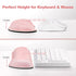 Upgrade Cleanable PU Leather Keyboard Wrist Pillow Rest Pad - Gimars Enlarge Mouse Cushion Support for Office