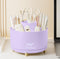 Desk Pencil Pen Holder 5 Slots, 360° Degree Rotating Organizer for Kids, Office, Home, School (Purple 2)