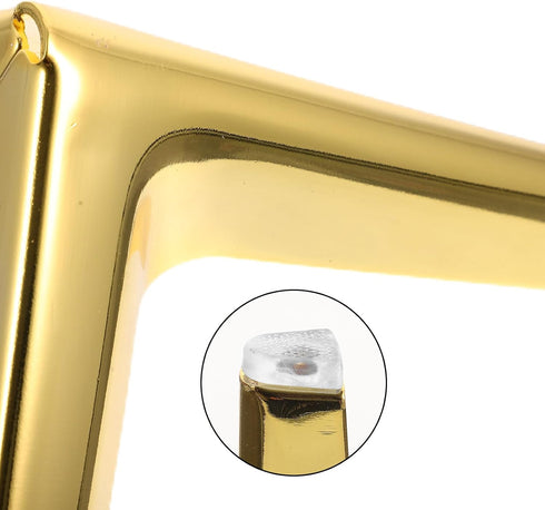4pcs Titanium Finish Metal Furniture Support Feet Sofa Legs Steel Cabinet Table Legs for Bedside Cabinet and Bathroom