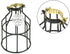 Set 2 Rustic State of Industrial Vintage Style | DIY Farmhouse Metal Wire Cage for Hanging Pendant Lighting | Light