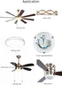 Ledytech 4 Inch, 18W, 3CCT 3000K-4000k-5000K 120V, 2200LM, CRI90, Dimmable LED Ceiling Fan Light Retrofit Kit, Ceiling