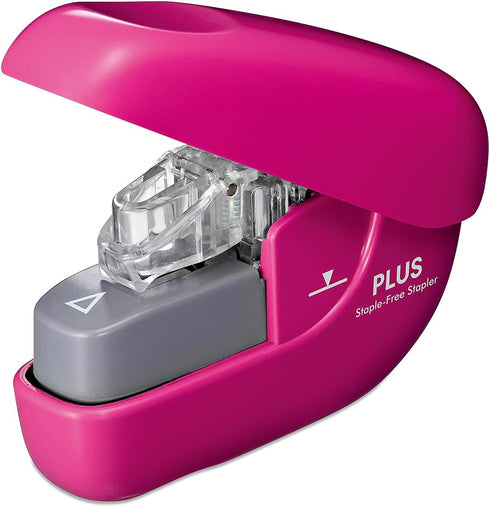 Plus SL-106NB Needleless Stapler Paper Clinch, Pink, 31-125