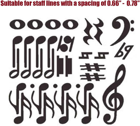 Music Theme Magnetic Music Note Symbol for Whiteboard, Teacher Education (SET A)