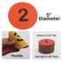 5" Pack 36. S&S Worldwide Spectrum Numbered, Anti-Skid, Soft Round Vinyl Spot Markers for PE / Gym Classes, Class Room