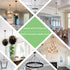 5-5/16 Inch 6 Light Canopy Kit with Feet Hanging Chain, Heavy Duty, Replacement Cover Plate for Chandelier, Pendant
