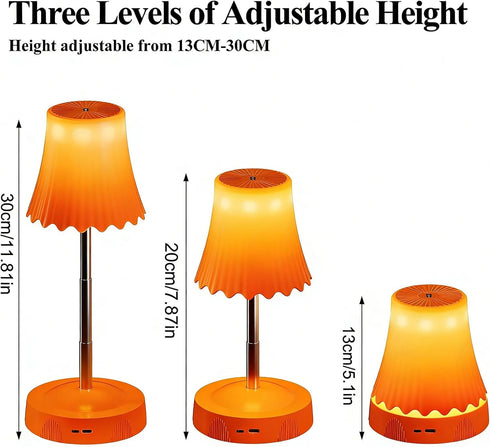 Generic 2 Pack 7 3 Gesture-Sensing Table Lamps, Rechargeable, extendable LED nightlights, Color Changes and RGB Modes